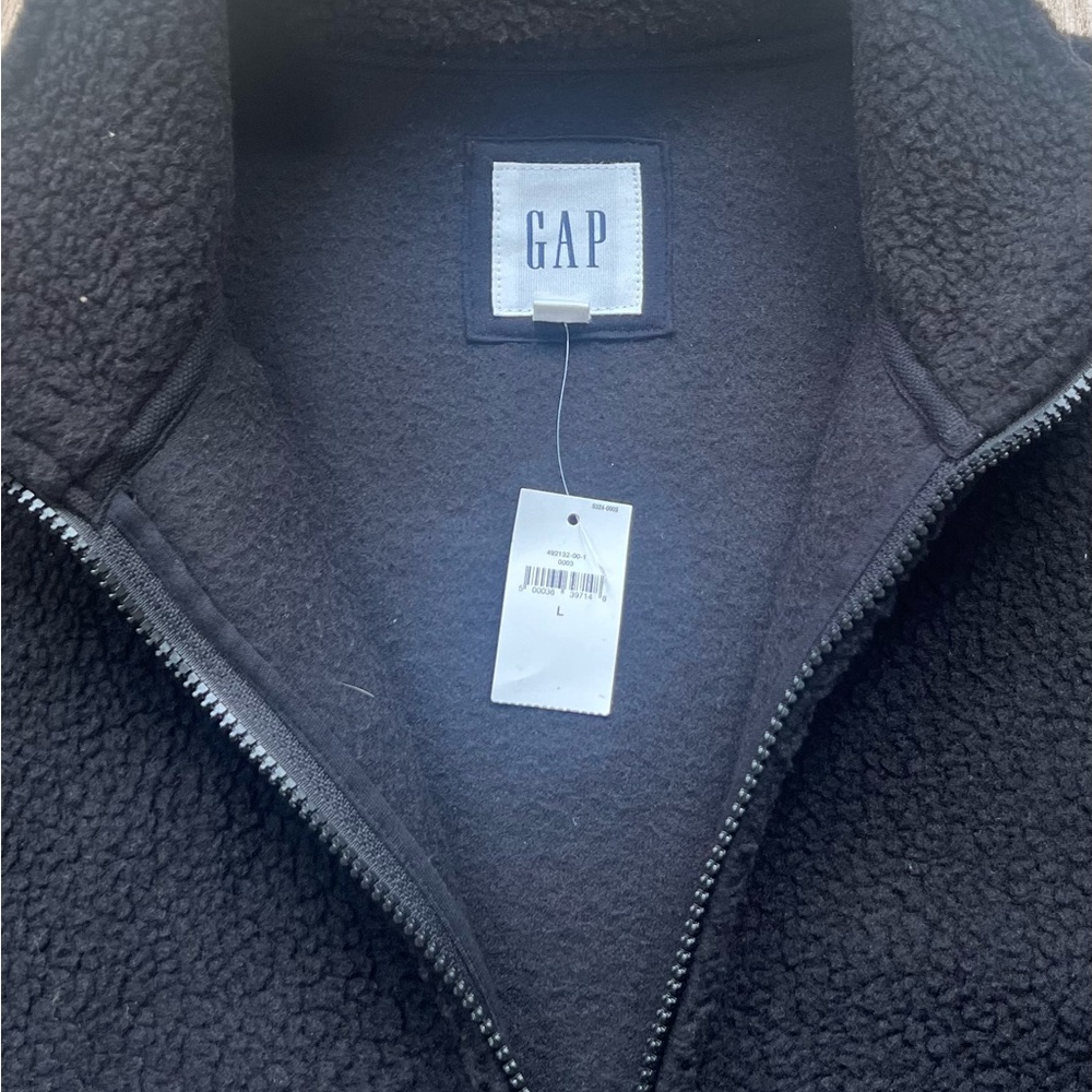 Men’s Full Zip Gap Sherpa Fleece - Size Large - Picture 4 of 8